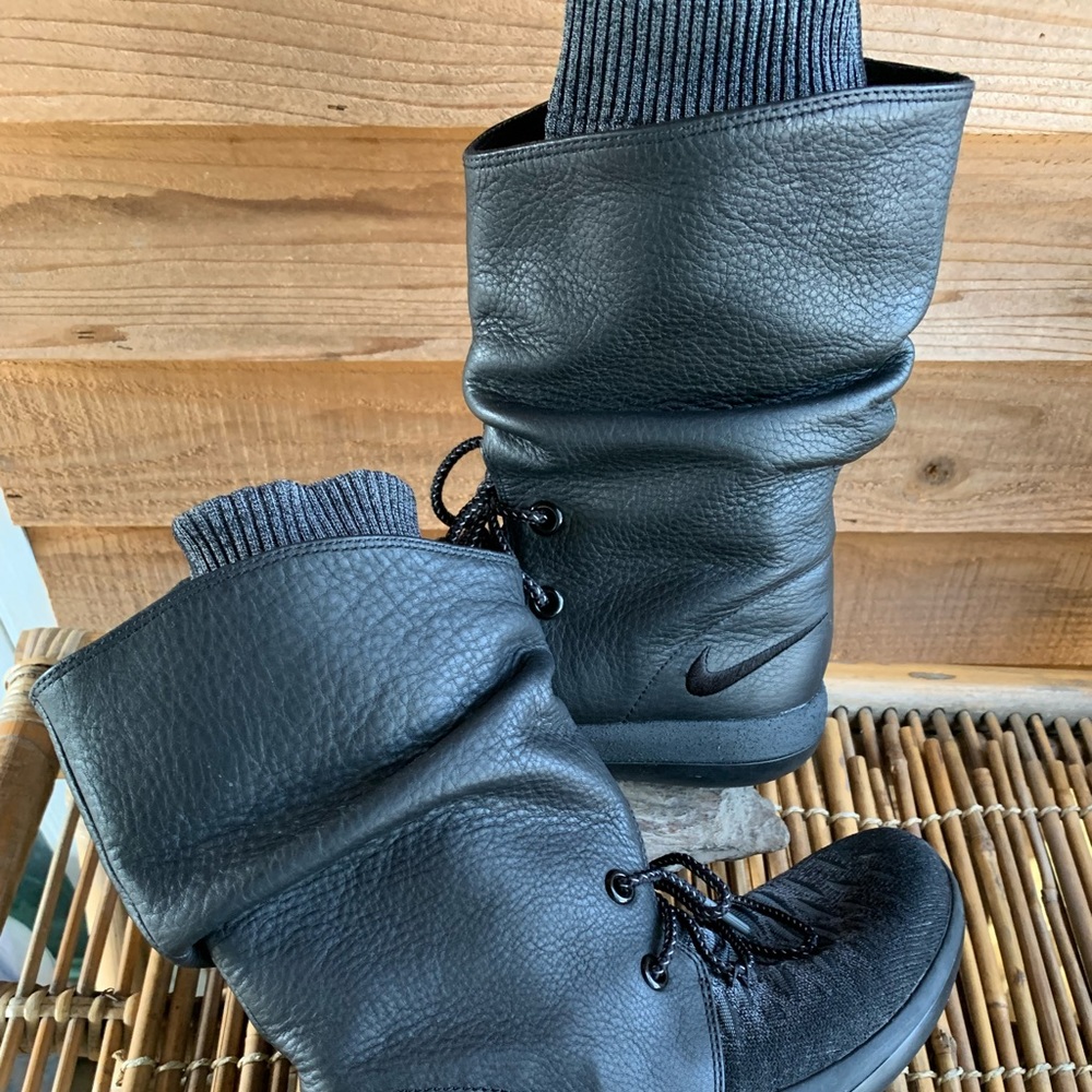 Nike Roshe Two Hi Flyknit Leather Boots - Picture 10 of 15
